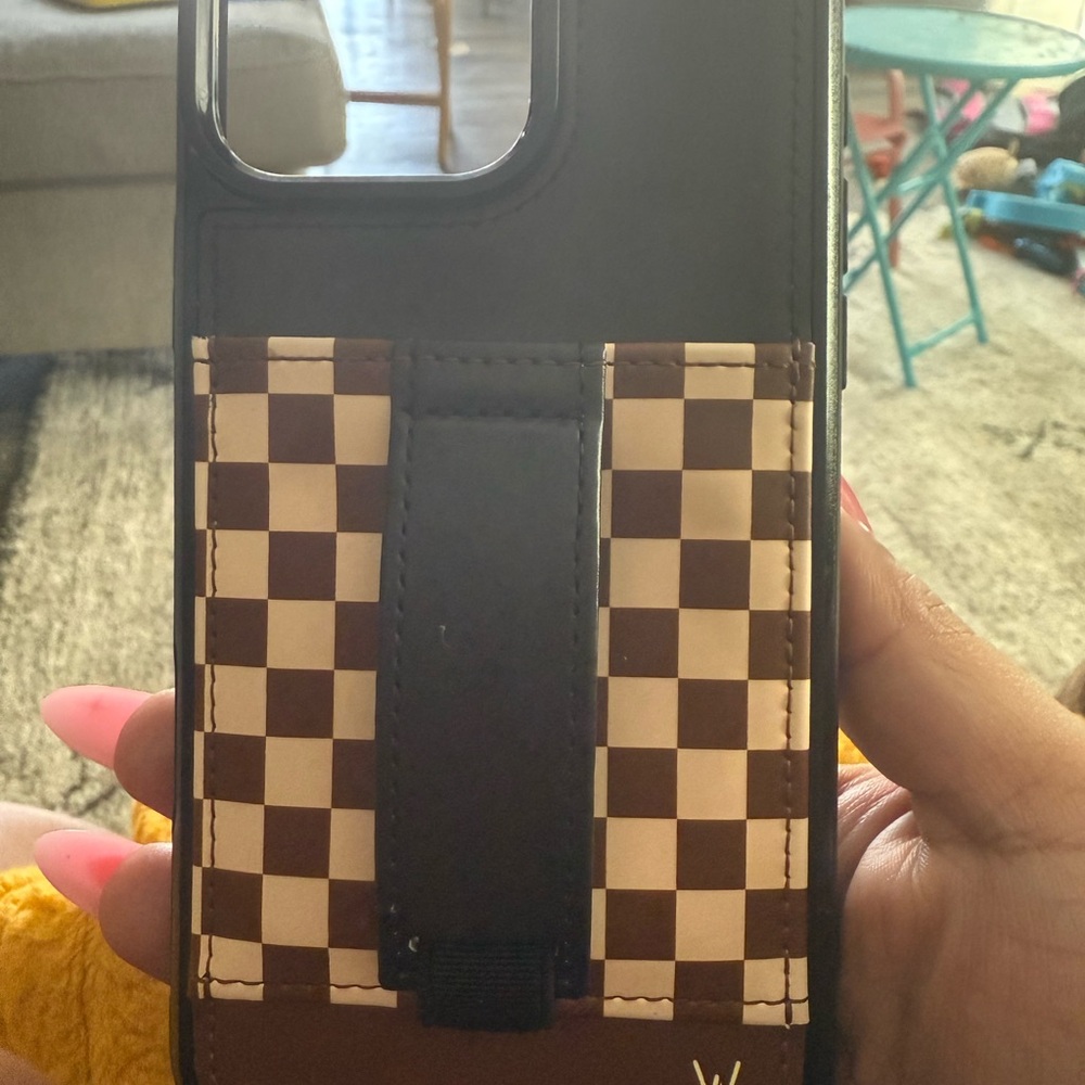 Checkered Brown and Black Phone Case